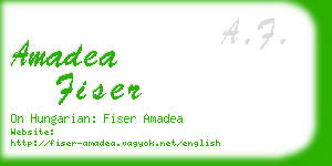 amadea fiser business card